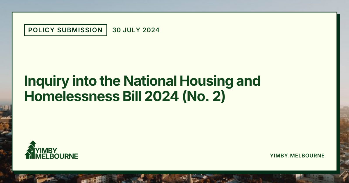 Inquiry into the National Housing and Homelessness Bill 2024 (No. 2 ...