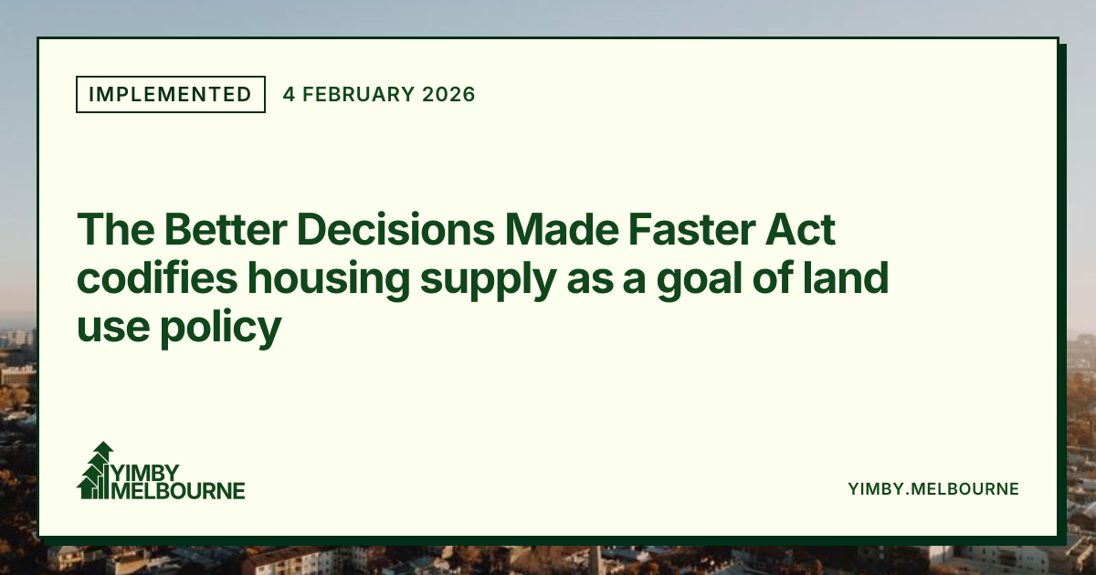 The Better Decisions Made Faster Act codifies housing supply as a goal ...